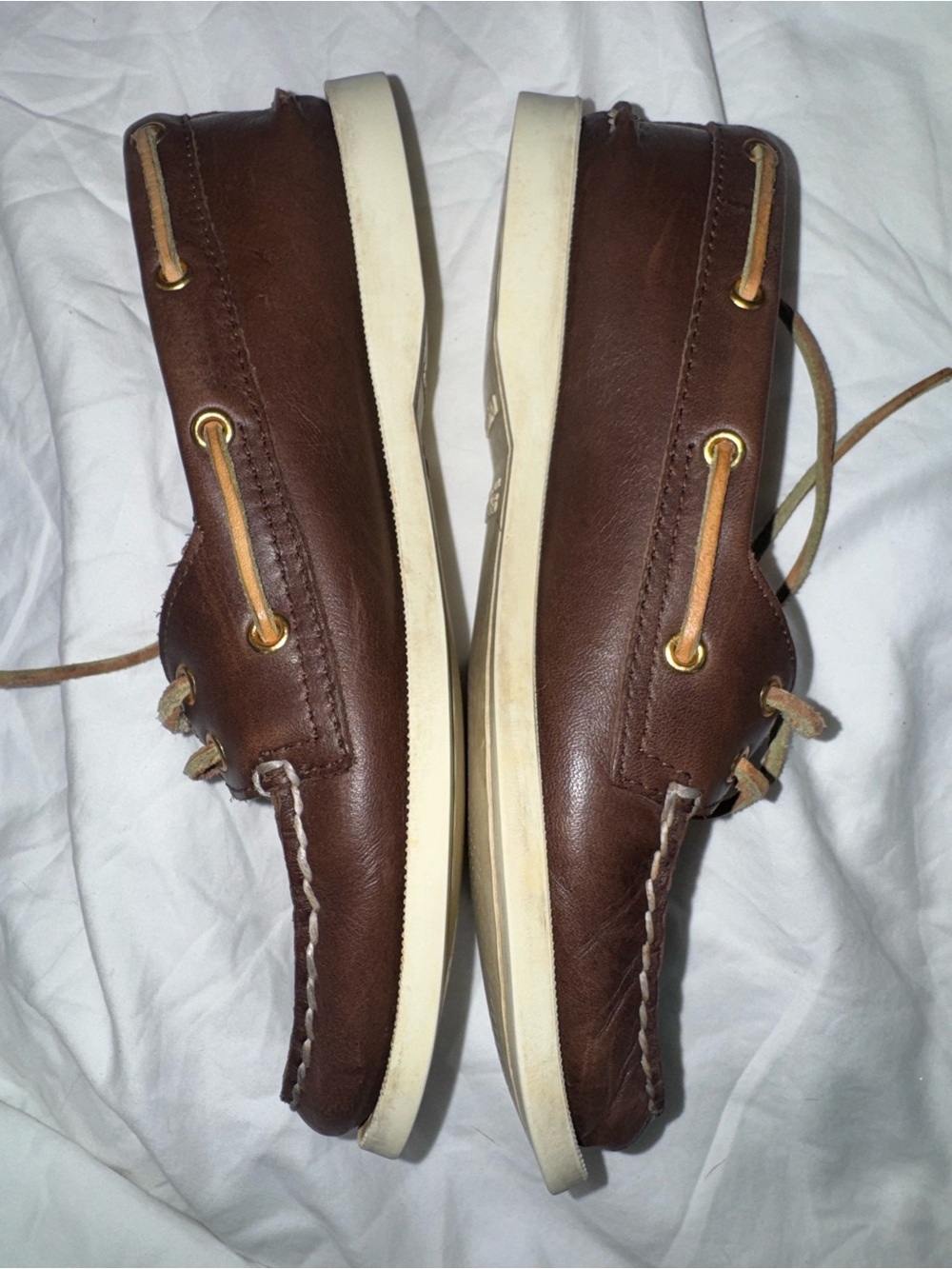 Sperry Top-Sider Authentic Original 2-Eye Boat Shoes Sz 7 Brown - Picture 9 of 15